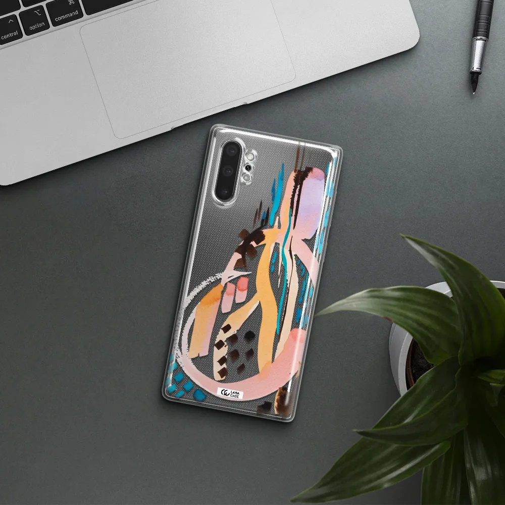 Watercolor Brush Paint Samsung Note 10 Plus Clear TPU Case