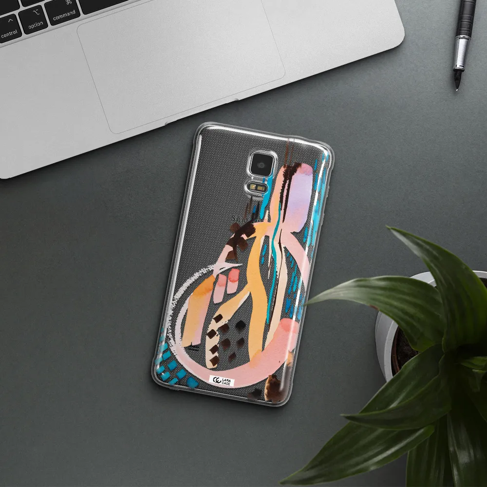 Watercolor Brush Paint Samsung Note 4 Clear TPU Case