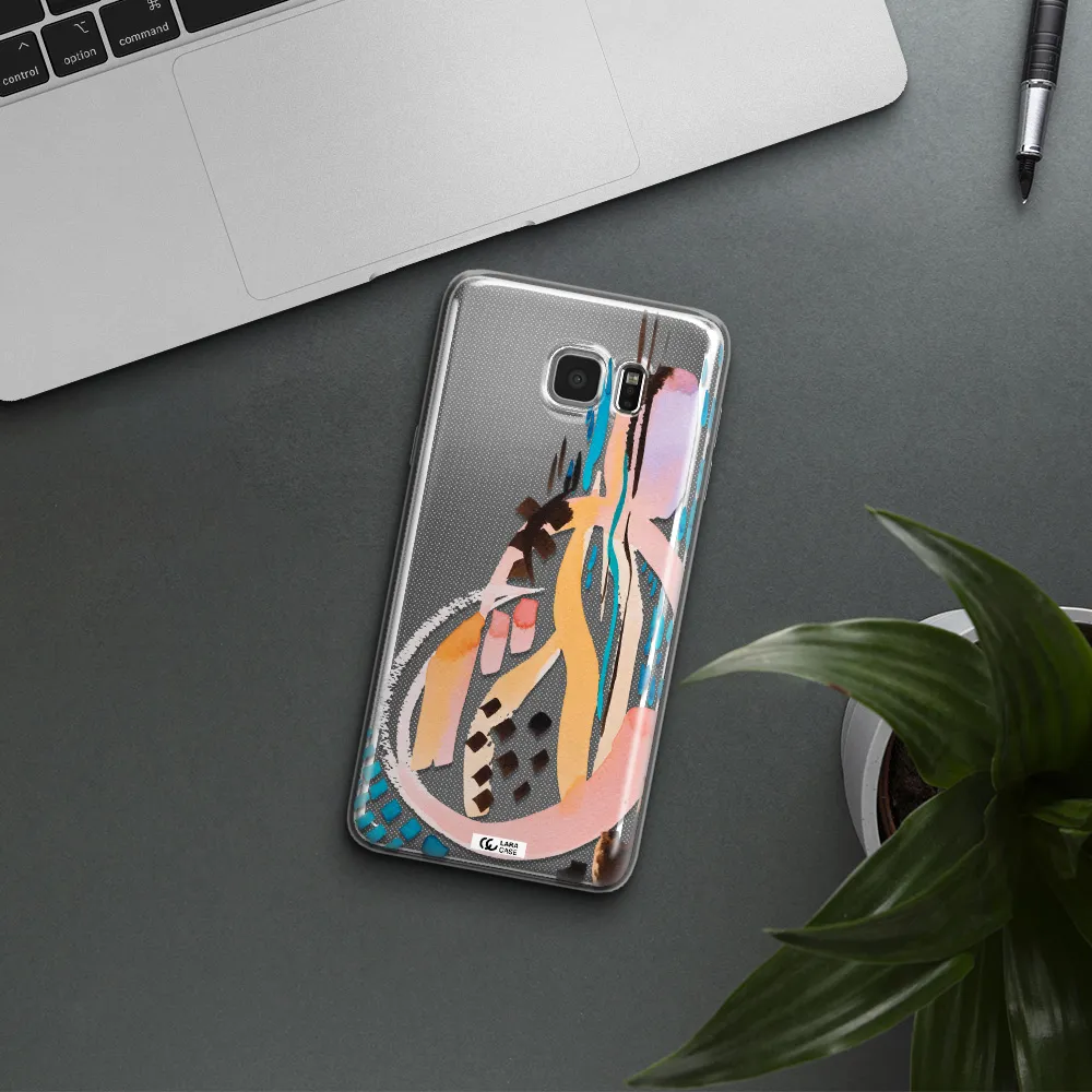Watercolor Brush Paint Samsung Note 5 Clear TPU Case