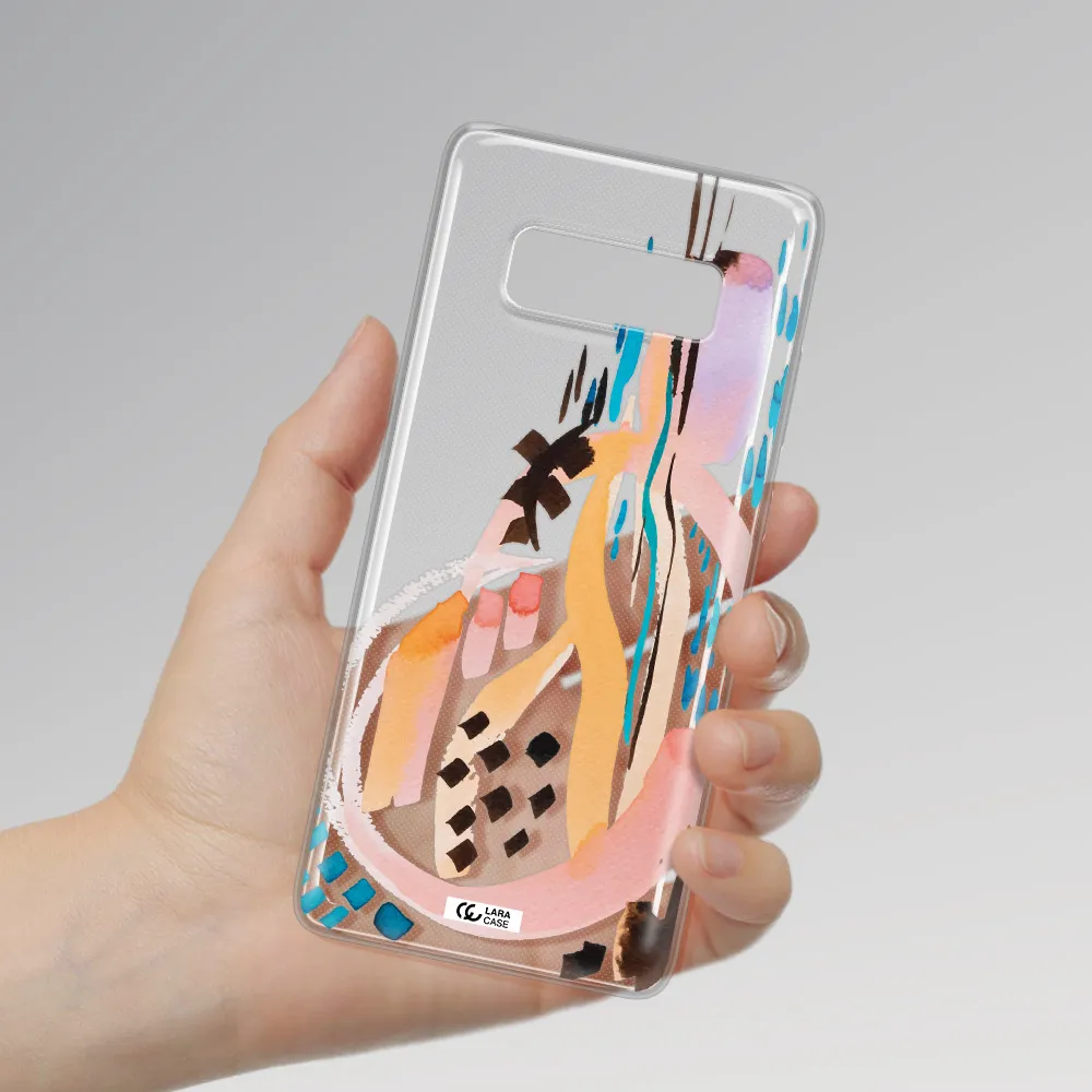 Watercolor Brush Paint Samsung Note 8 Clear TPU Case