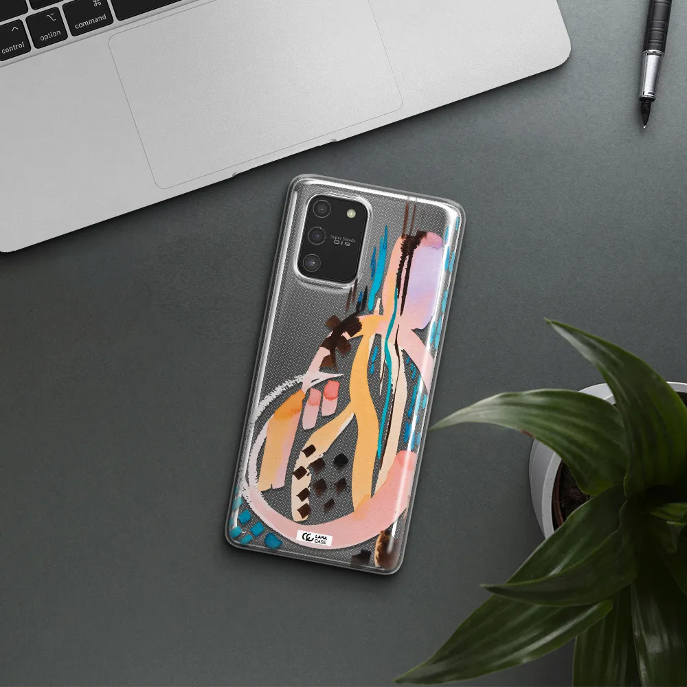 Watercolor Brush Paint Samsung S10 Lite Clear TPU Case
