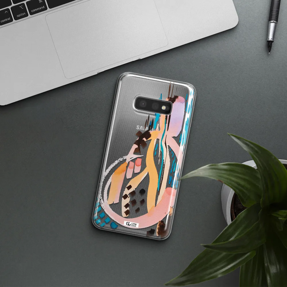Watercolor Brush Paint Samsung S10e Clear TPU Case