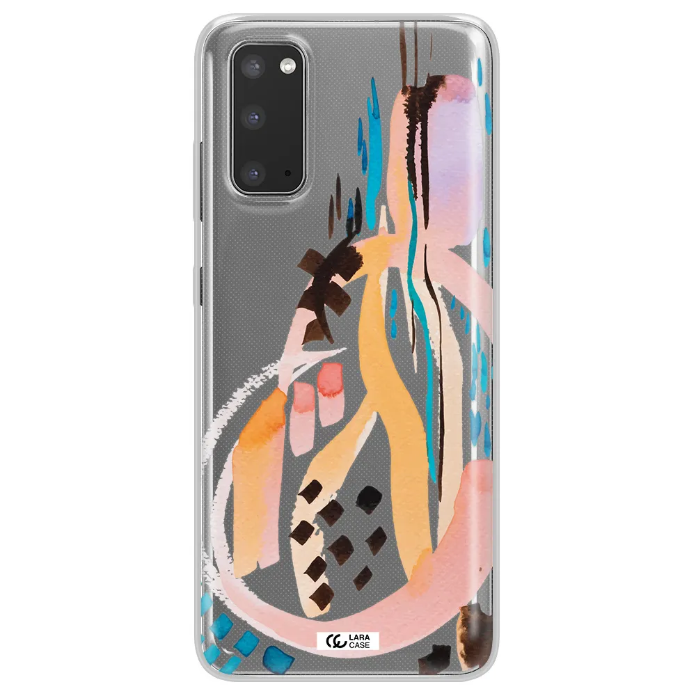 Watercolor Brush Paint Samsung S20 Clear TPU Case