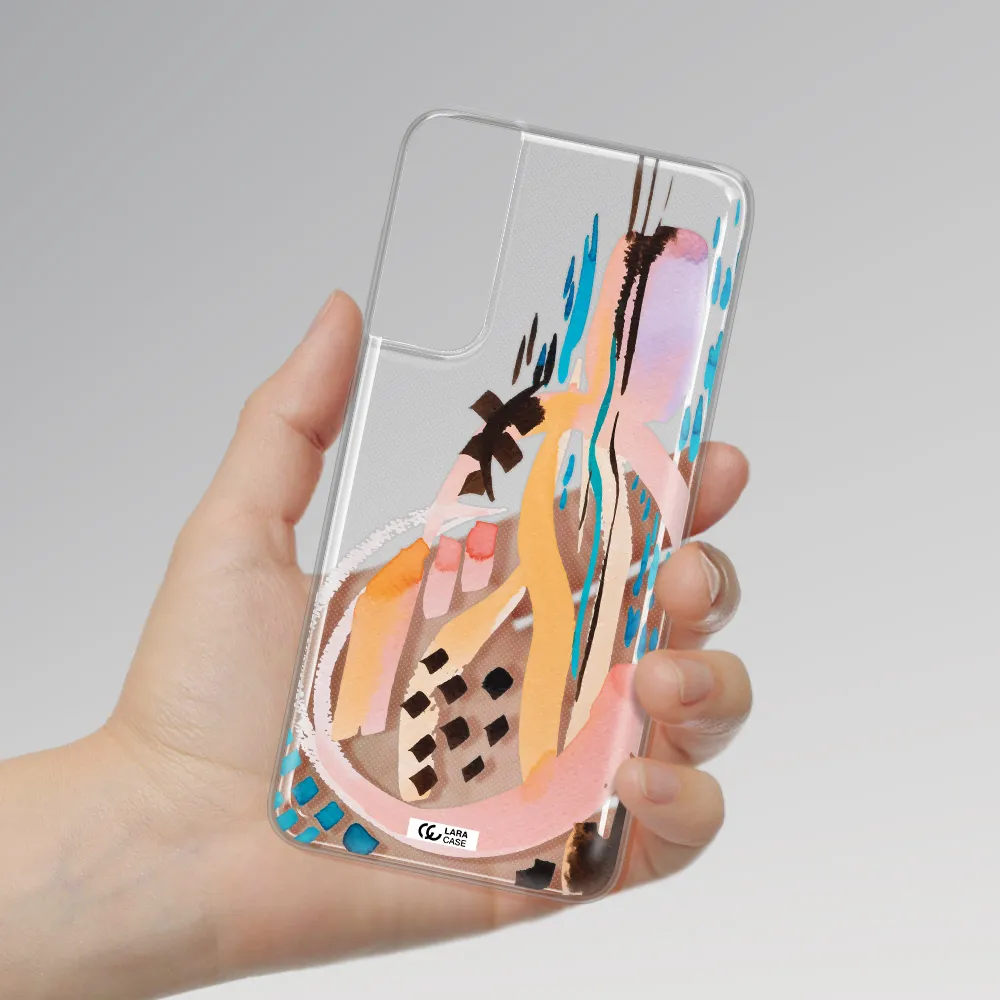 Watercolor Brush Paint Samsung S21 Clear TPU Case