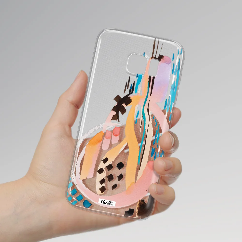 Watercolor Brush Paint Samsung S7 Edge Clear TPU Case