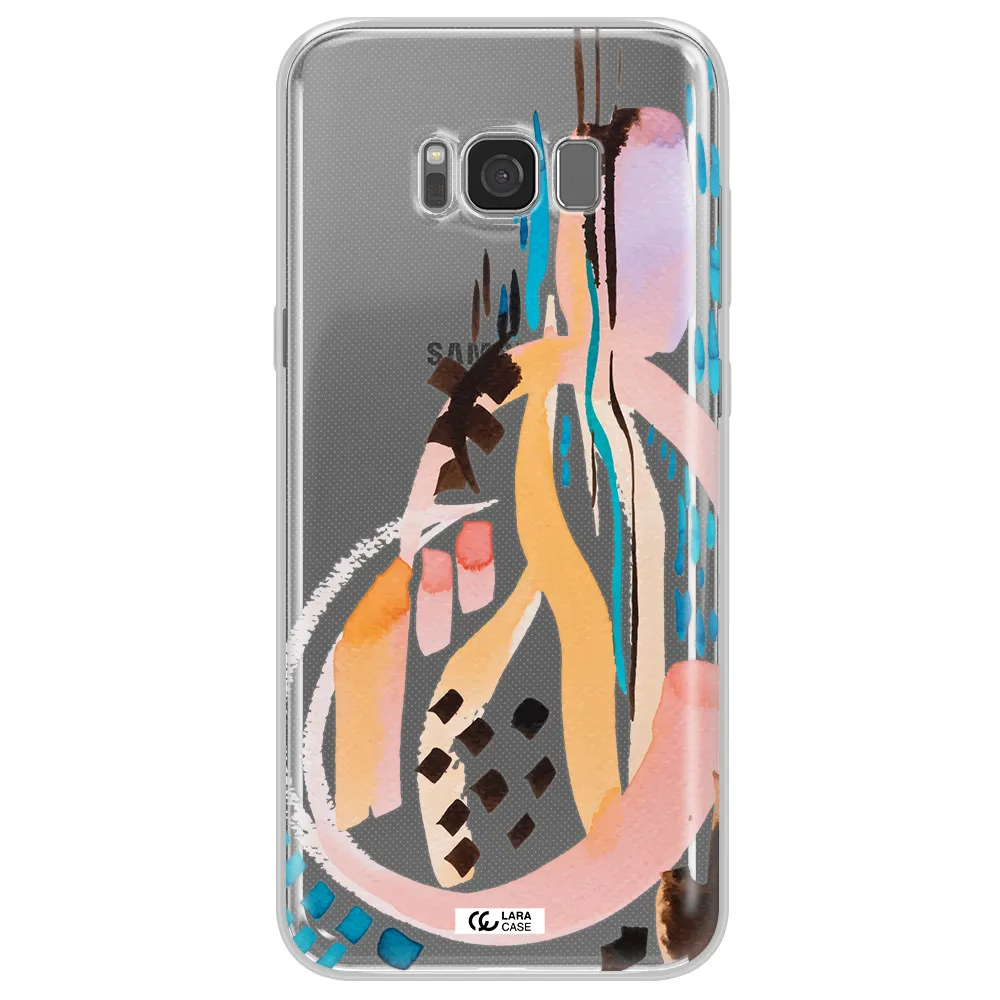 Watercolor Brush Paint Samsung S8 Clear TPU Case