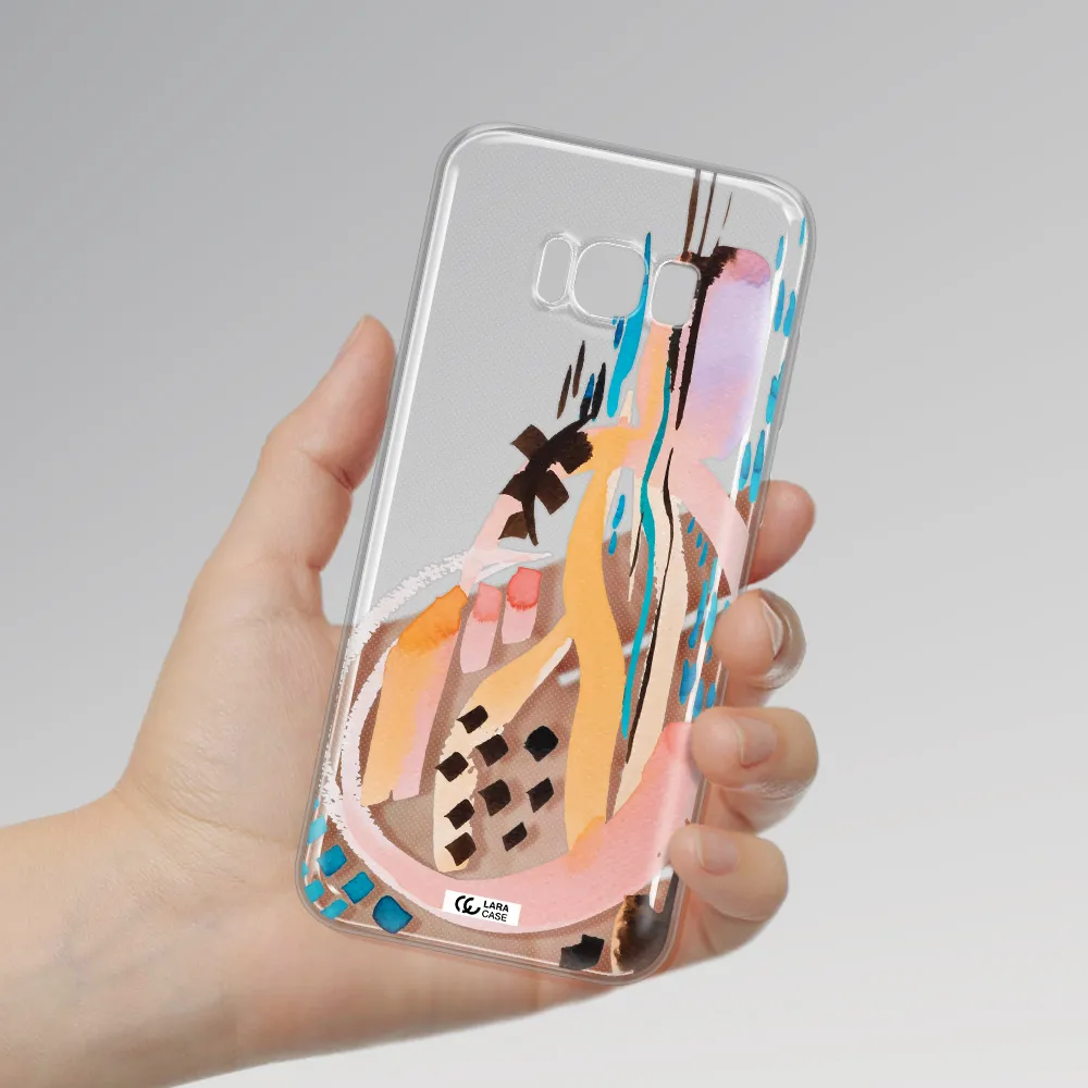 Watercolor Brush Paint Samsung S8 Plus Clear TPU Case