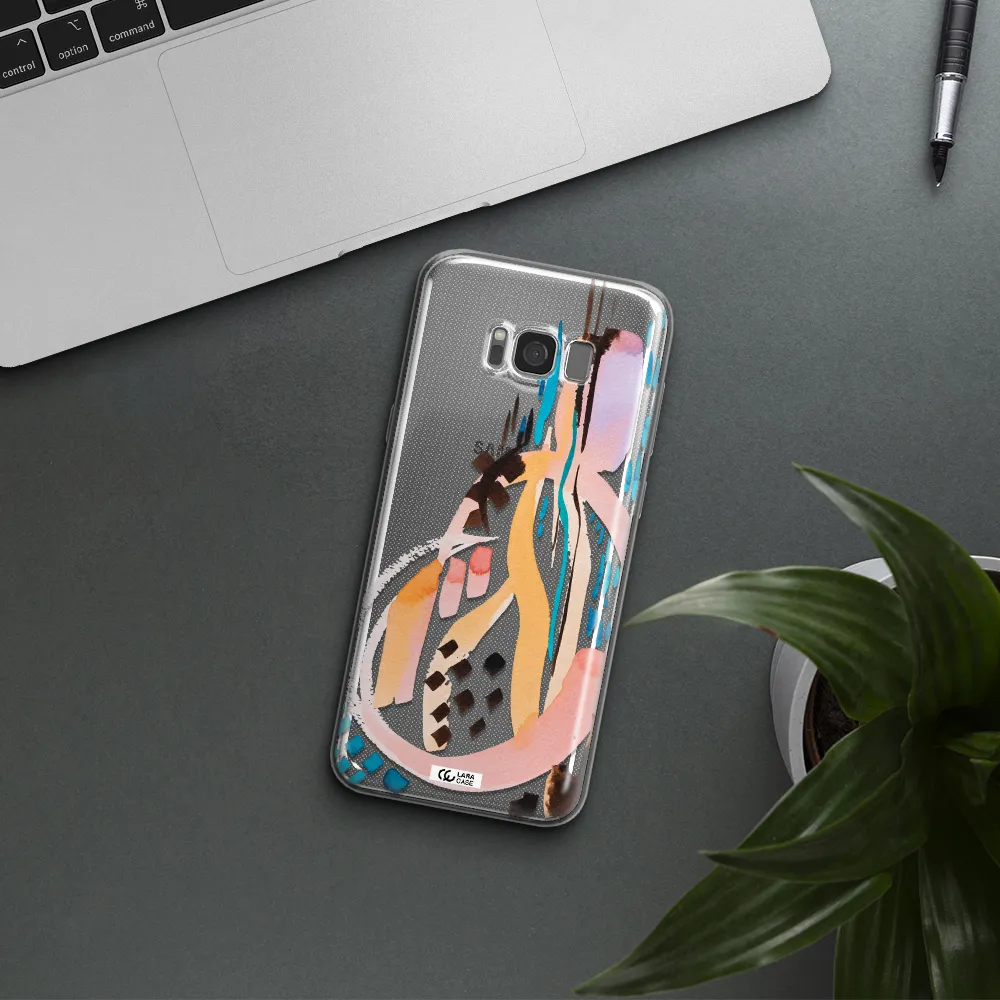 Watercolor Brush Paint Samsung S8 Plus Clear TPU Case