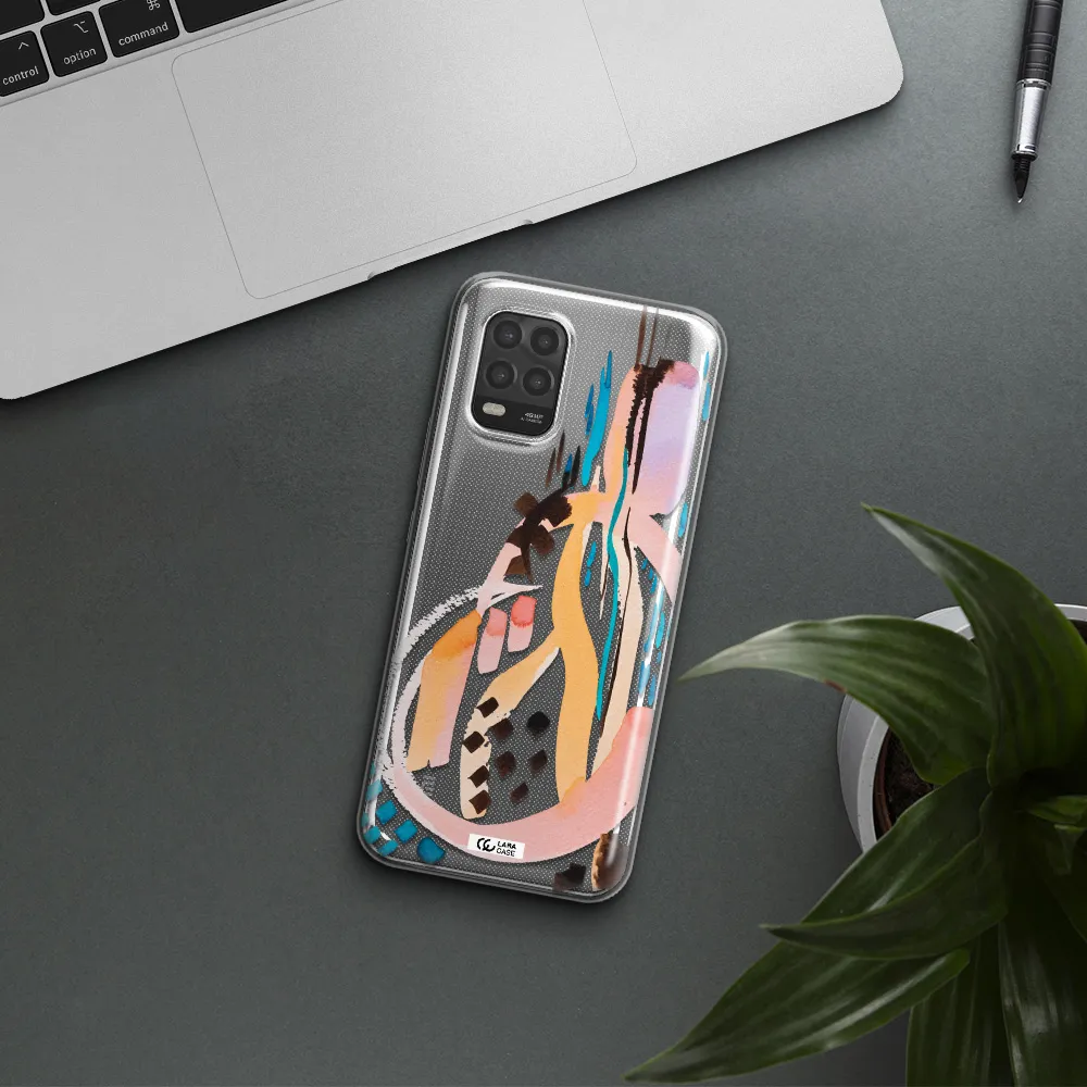 Watercolor Brush Paint Xiaomi Mi 10 Lite Clear TPU Case