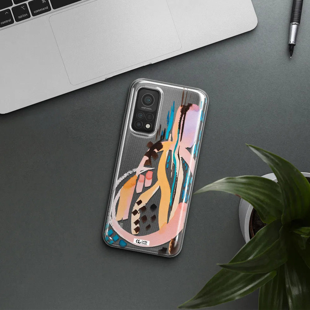 Watercolor Brush Paint Xiaomi Mi 10T Clear TPU Case