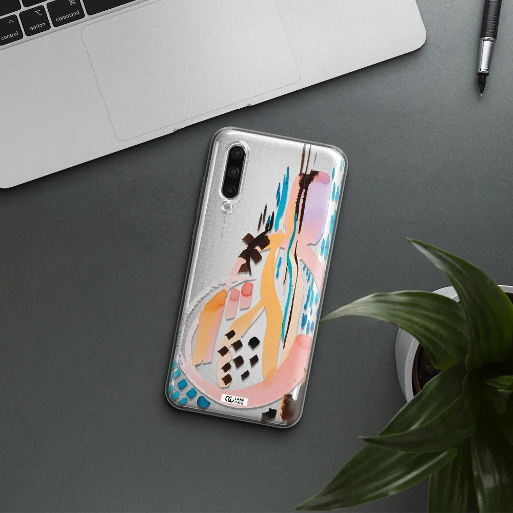 Watercolor Brush Paint Xiaomi Mi 9 Lite Clear Tpu Case