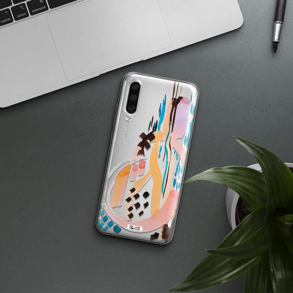 Watercolor Brush Paint Xiaomi Mi A3 Clear Tpu Case