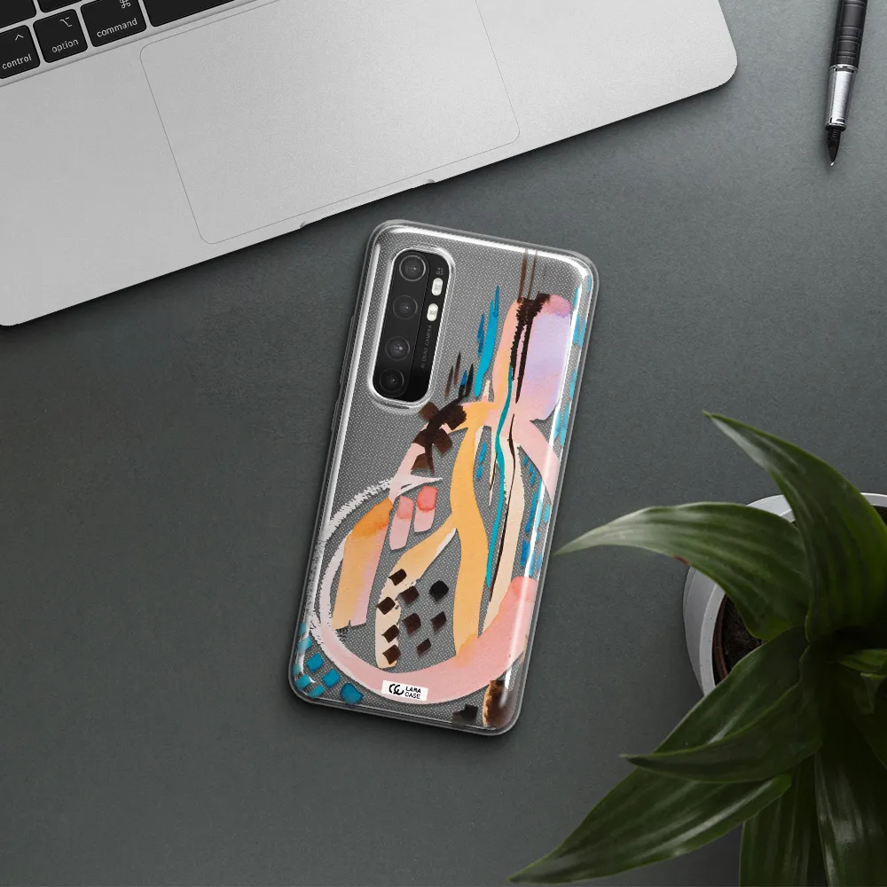 Watercolor Brush Paint Xiaomi Mi Note 10 Lite Clear TPU Case