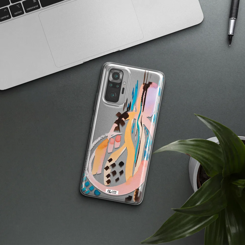 Watercolor Brush Paint Xiaomi Note 10 Pro Clear TPU Case