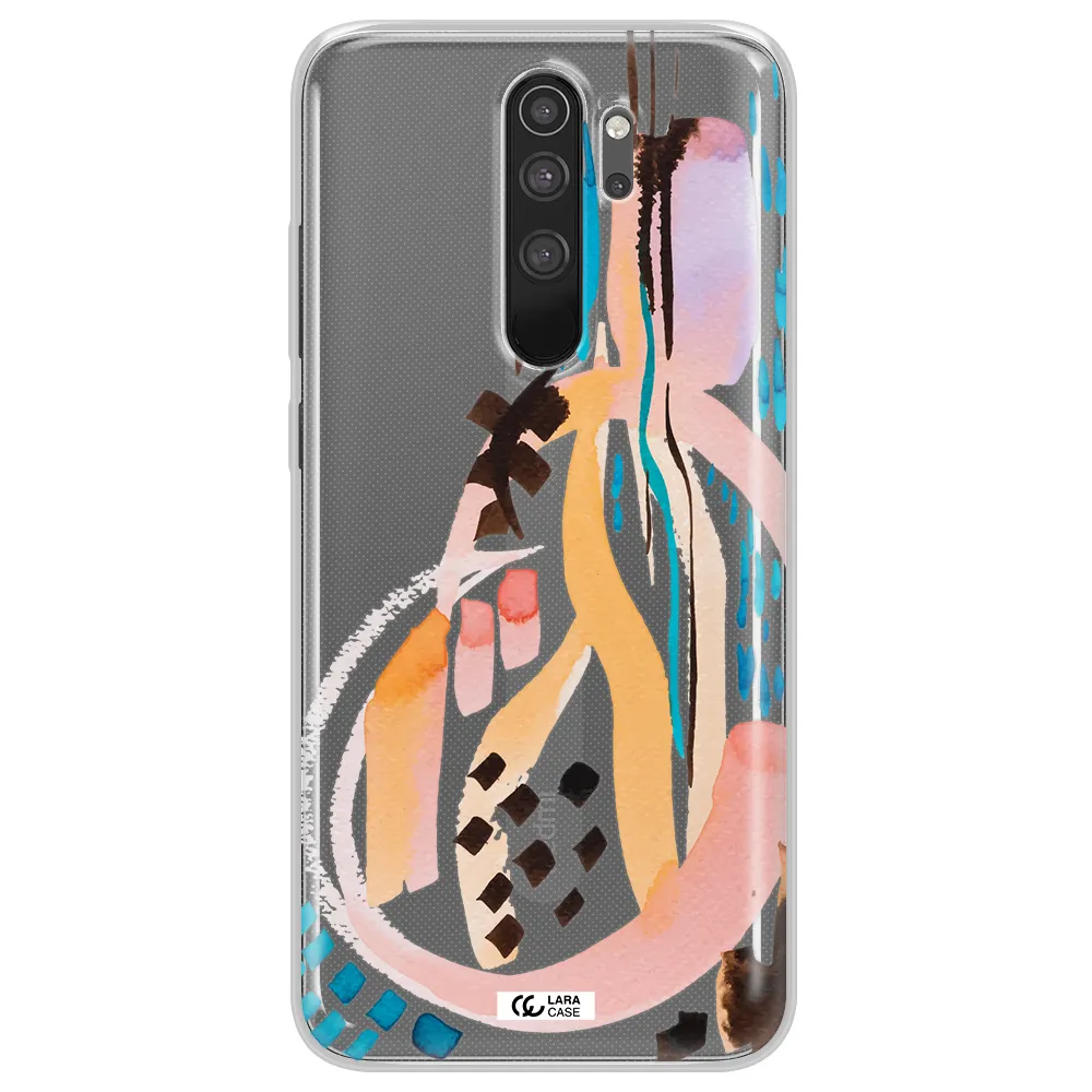 Watercolor Brush Paint Xiaomi Note 8 Pro Clear TPU Case