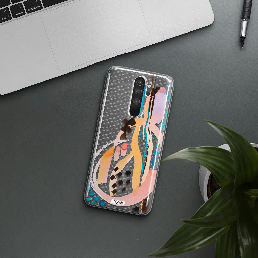 Watercolor Brush Paint Xiaomi Note 8 Pro Clear TPU Case