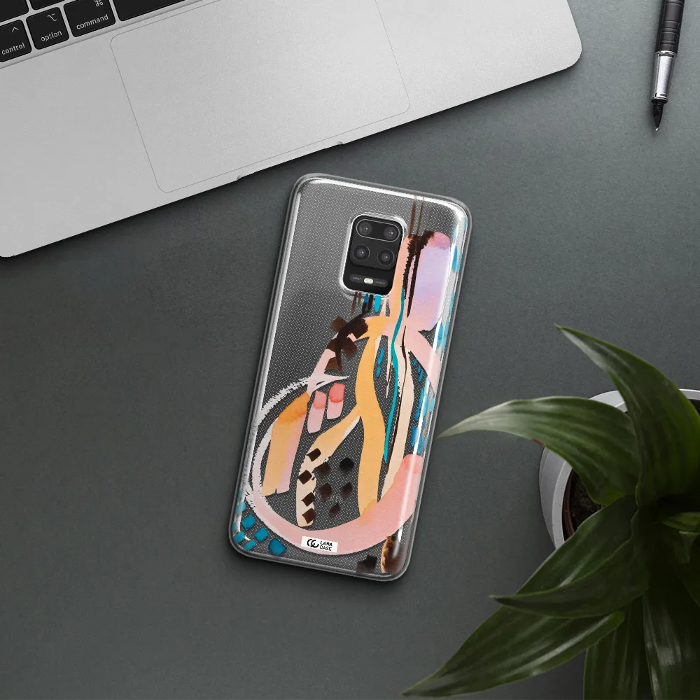 Watercolor Brush Paint Xiaomi Note 9S Clear TPU Case