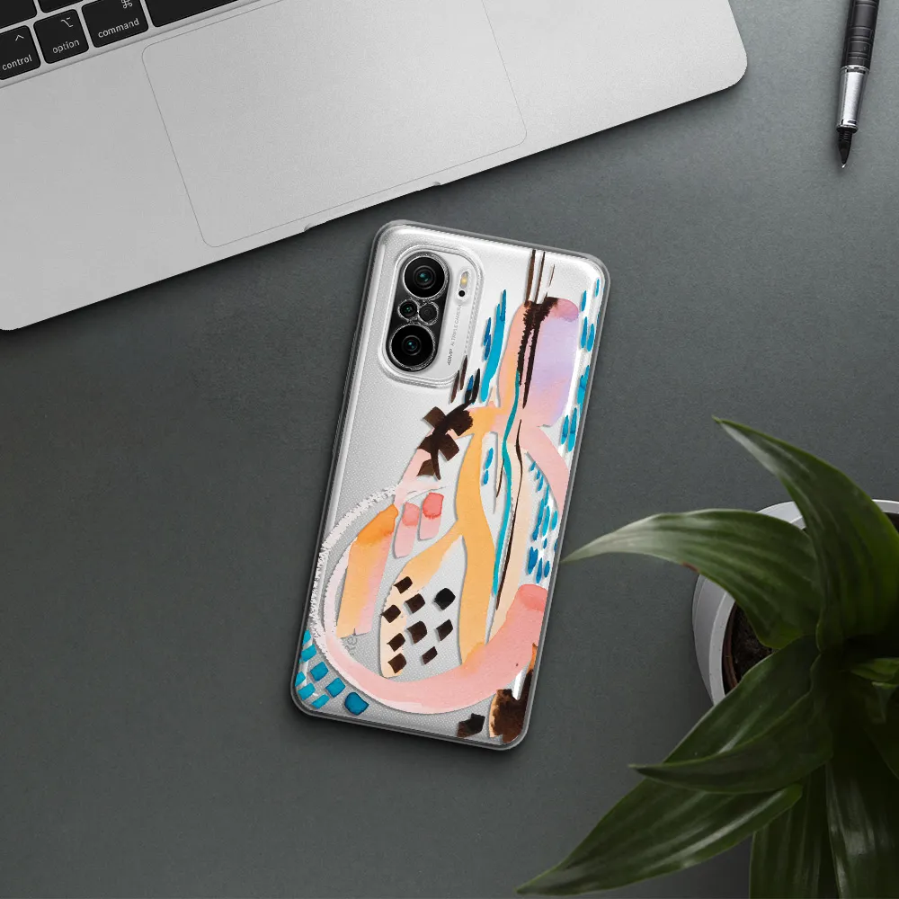 Watercolor Brush Paint Xiaomi Poco F3 Clear Tpu Case