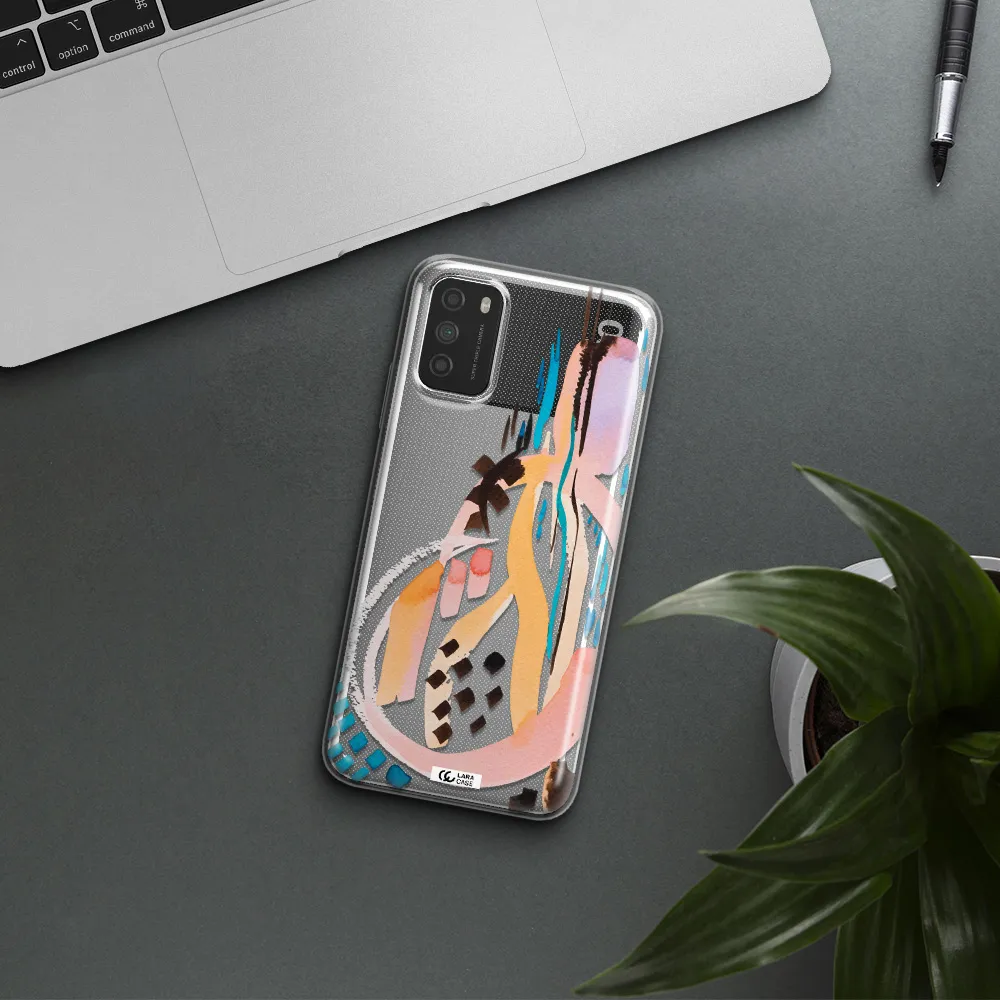 Watercolor Brush Paint Xiaomi Poco M3 Clear TPU Case