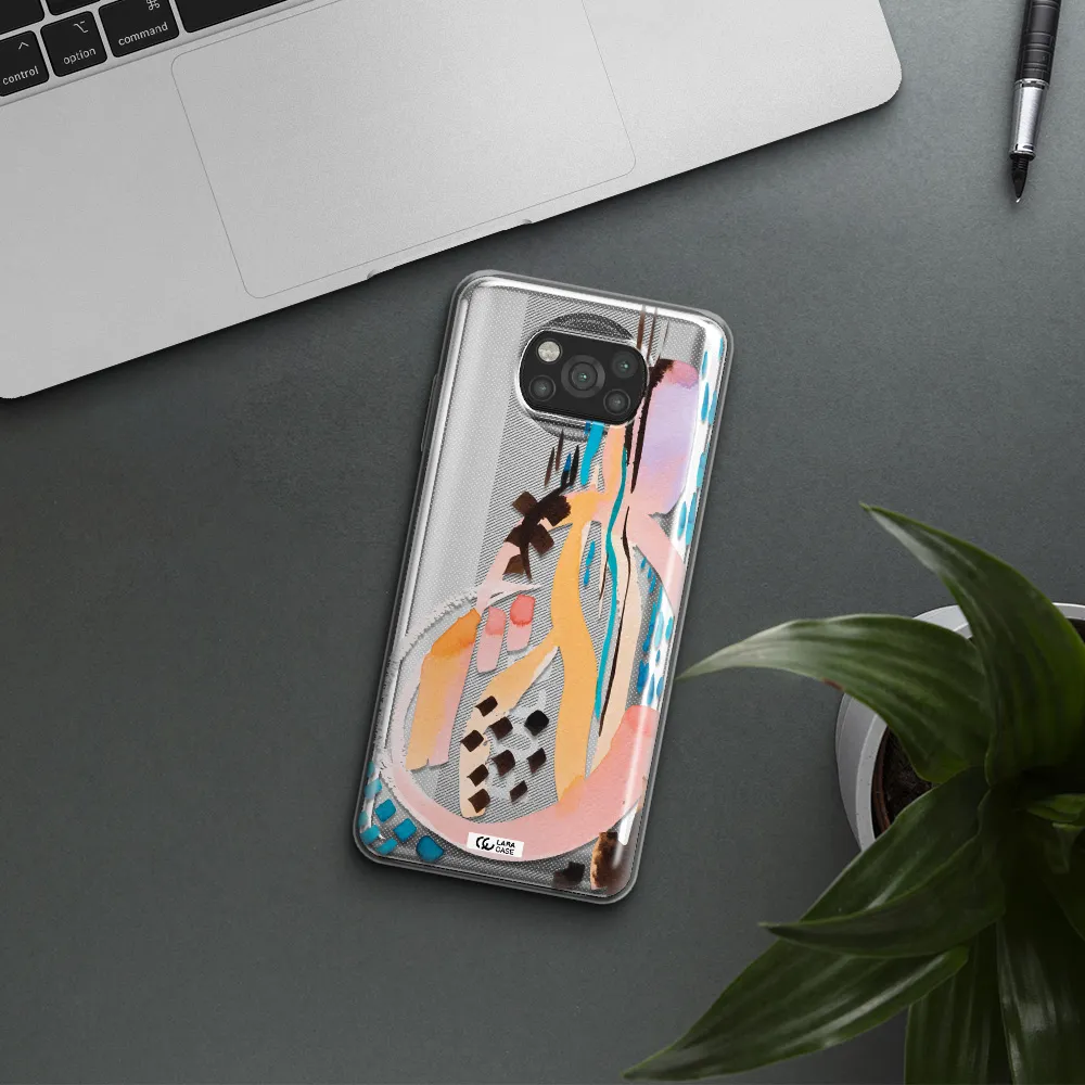 Watercolor Brush Paint Xiaomi Poco X3 Clear TPU Case