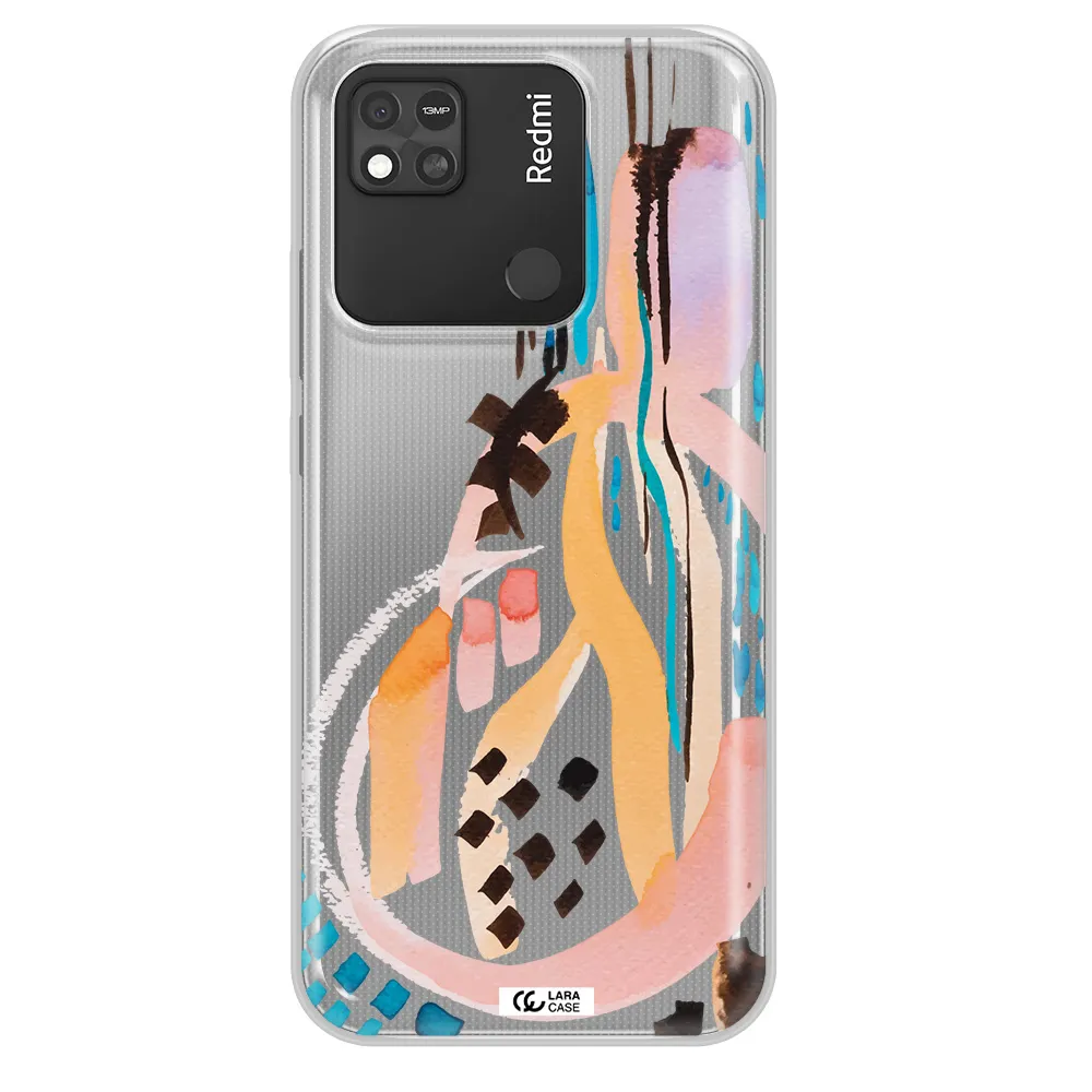 Watercolor Brush Paint Xiaomi Redmi 10A Clear TPU Case