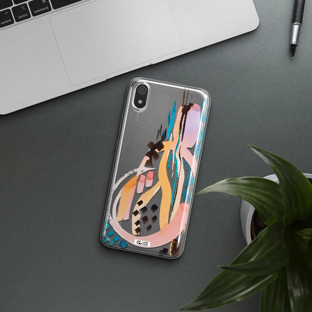 Watercolor Brush Paint Xiaomi Redmi 7A Clear TPU Case