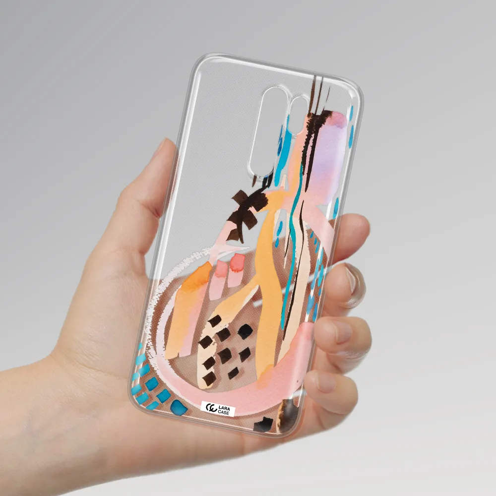 Watercolor Brush Paint Xiaomi Redmi 9 Clear TPU Case