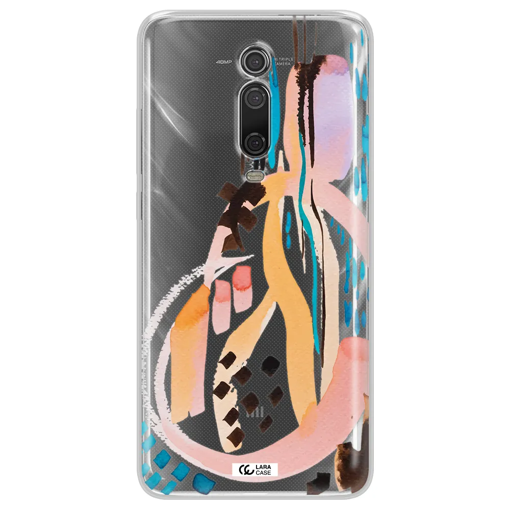 Watercolor Brush Paint Xiaomi Redmi K20 Clear Tpu Case