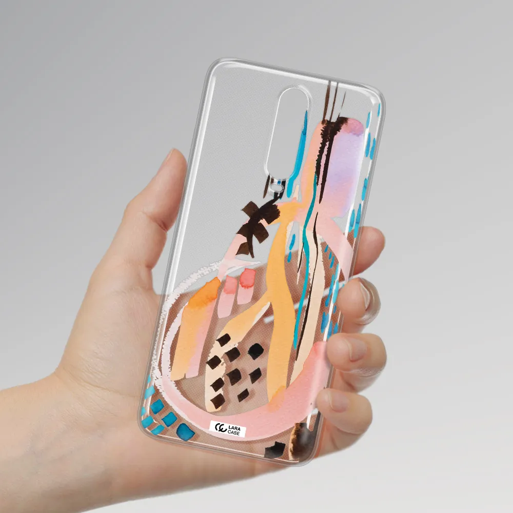 Watercolor Brush Paint Xiaomi Redmi K30 Clear TPU Case