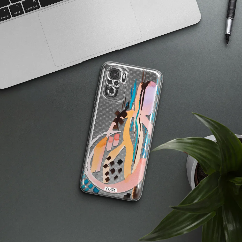 Watercolor Brush Paint Xiaomi Redmi Note 10S Clear Tpu Case