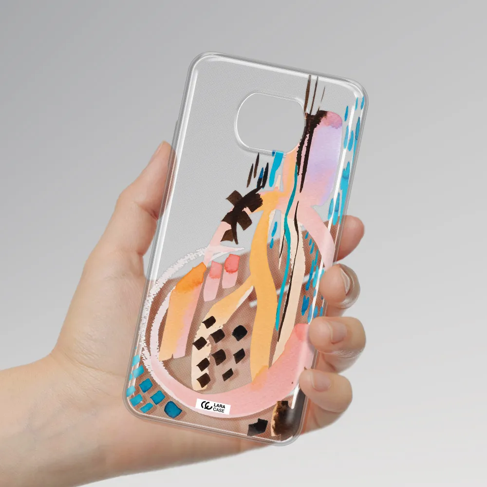 Watercolor Brush Paint Xiaomi Redmi Note 9T Clear Tpu Case