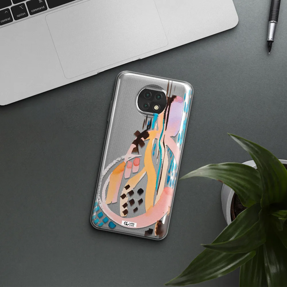 Watercolor Brush Paint Xiaomi Redmi Note 9T Clear Tpu Case