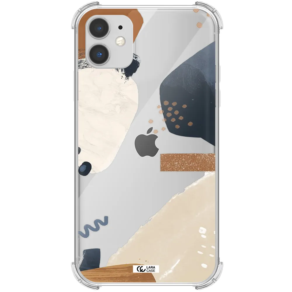 Abstract Design Apple iPhone 11 Clear PC Case