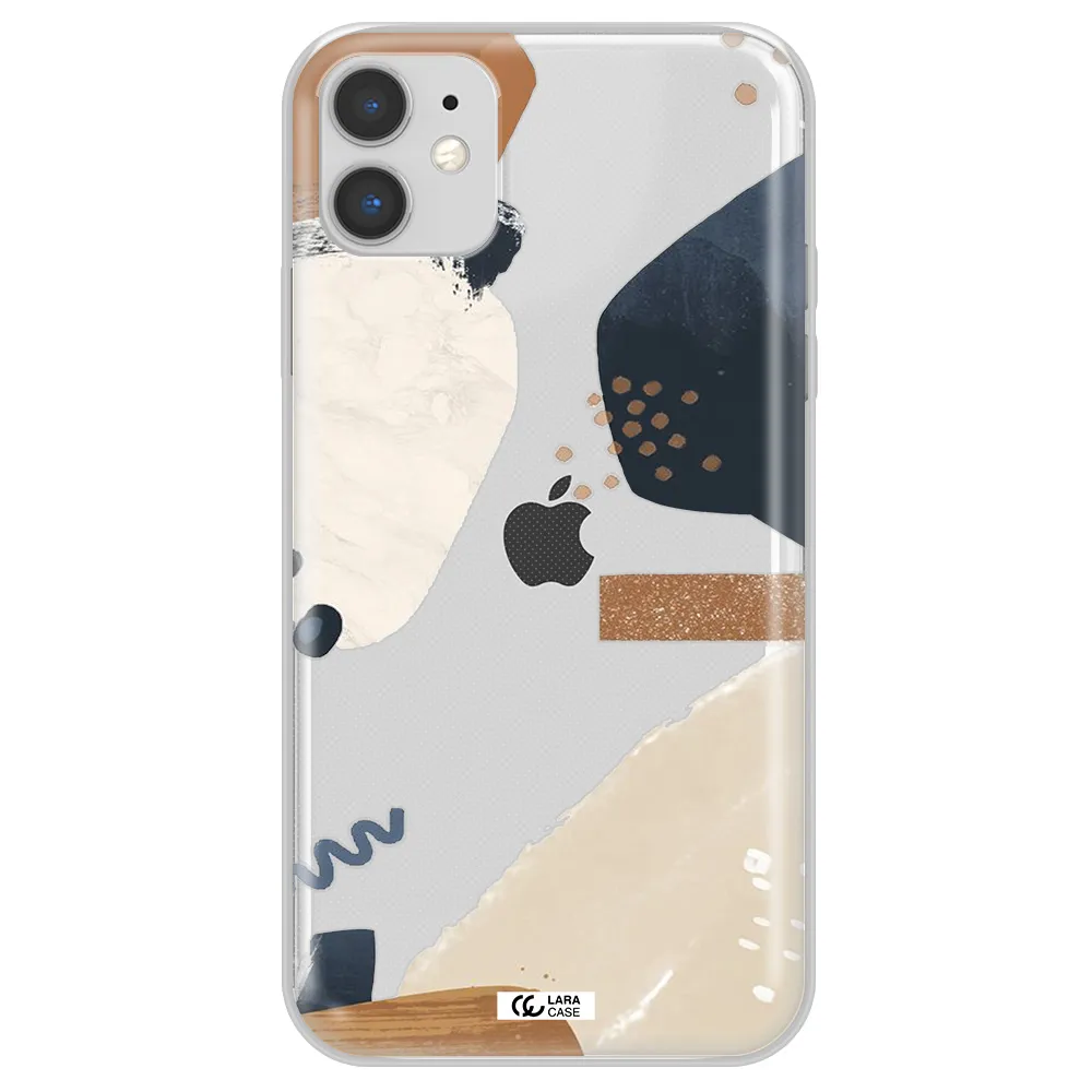 Abstract Design Apple iPhone 11 Clear TPU Case