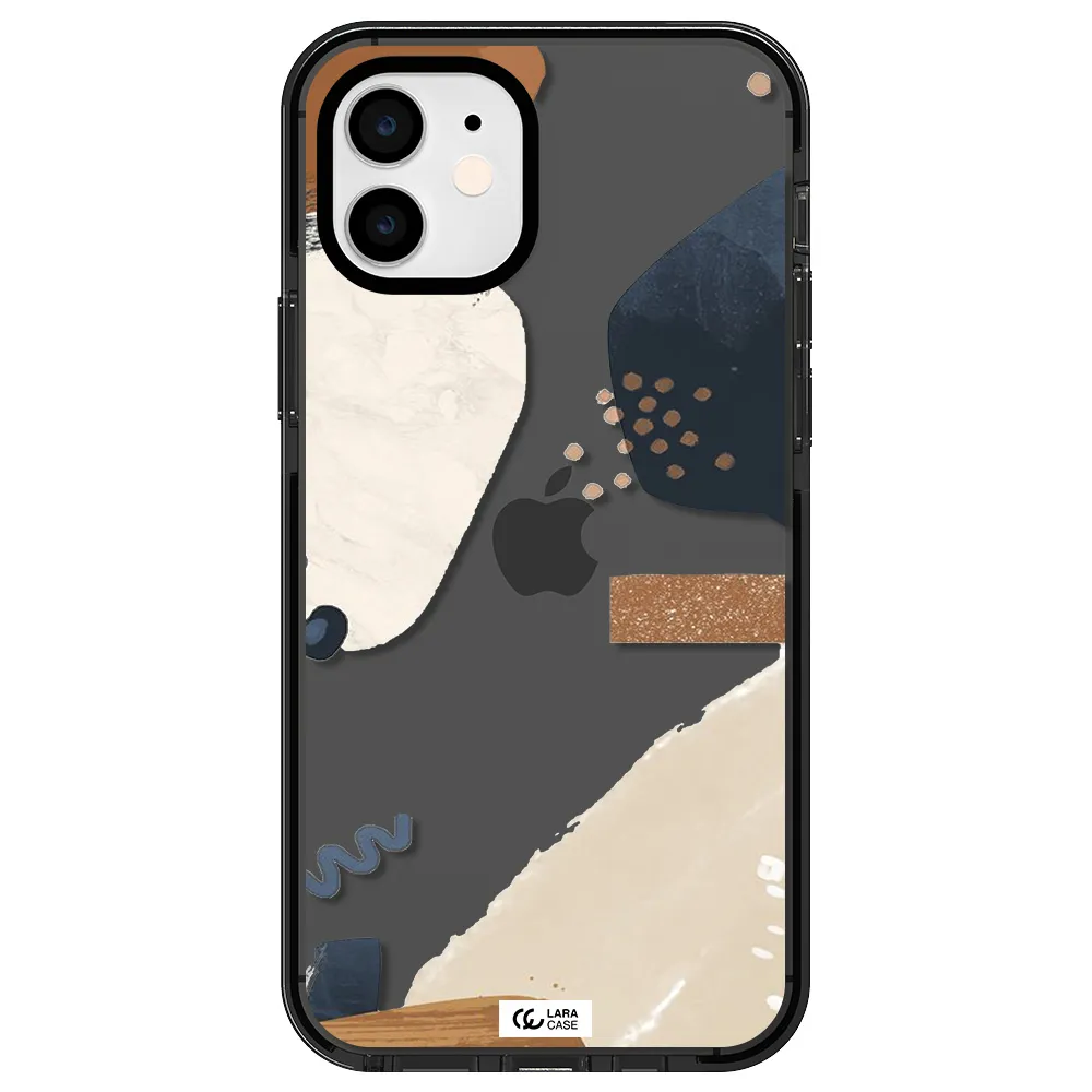 Abstract Design Apple iPhone 11 impact Smoke Black Case
