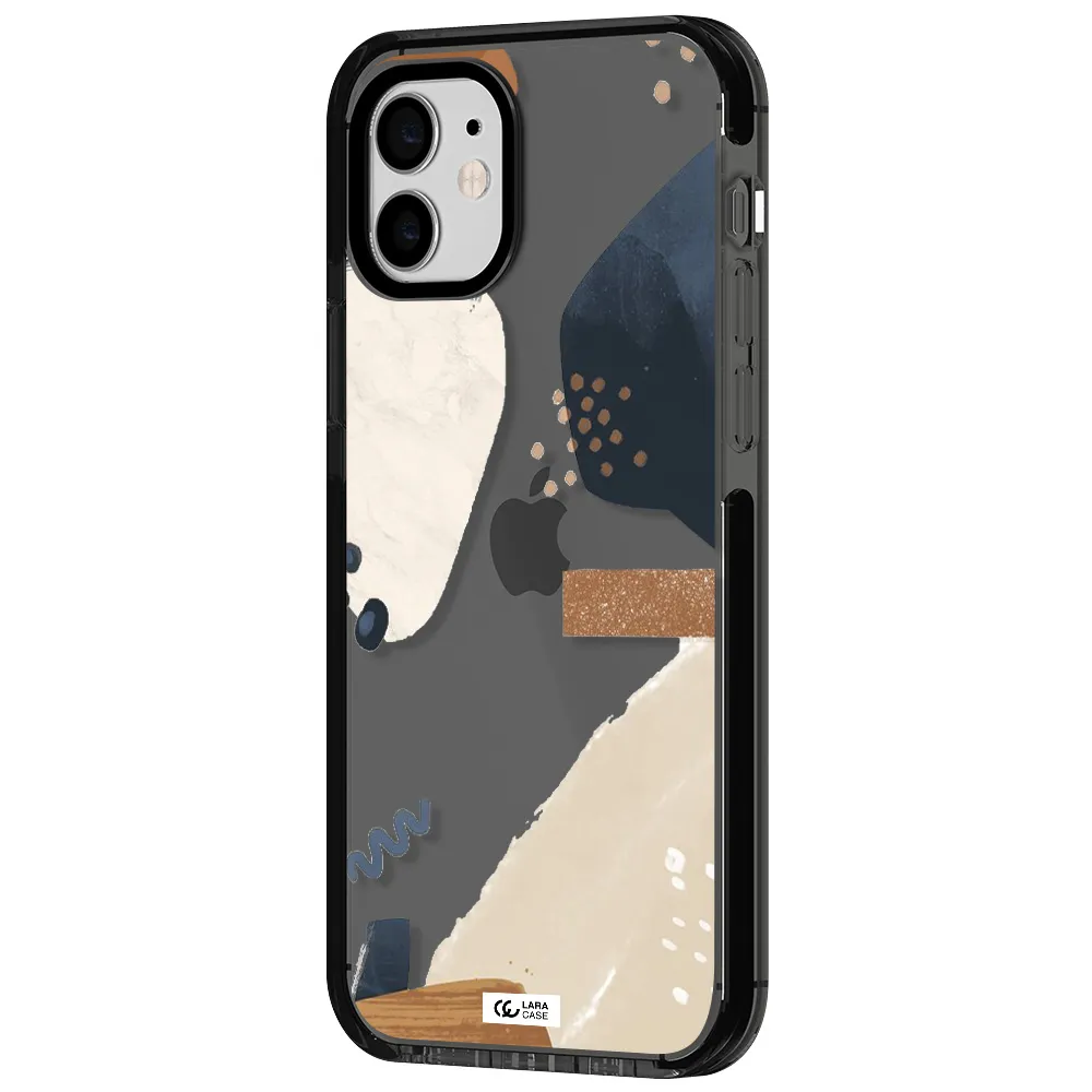 Abstract Design Apple iPhone 11 impact Smoke Black Case