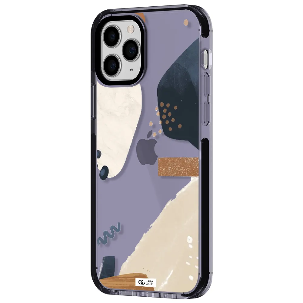 Abstract Design Apple iPhone 11 pro max impact Lilac Case