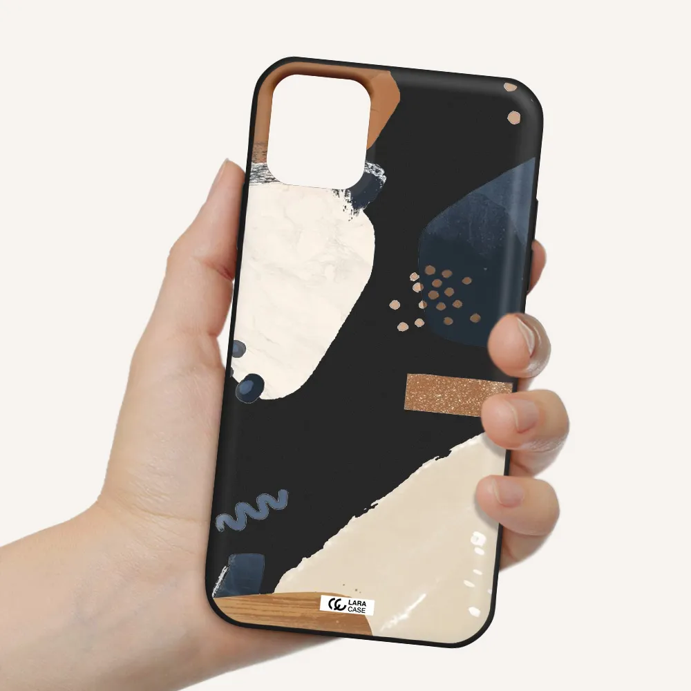Abstract Design Apple iPhone 11 Silicone black Case