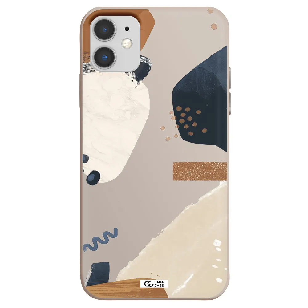 Abstract Design Apple iPhone 11 Silicone Stone Case