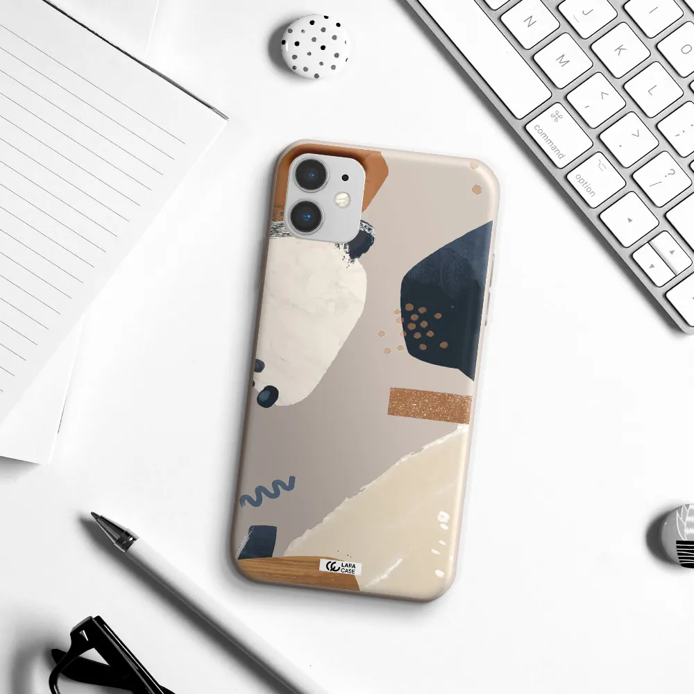 Abstract Design Apple iPhone 11 Silicone Stone Case