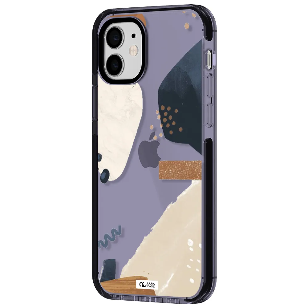 Abstract Design Apple iPhone 12 impact Lilac Case