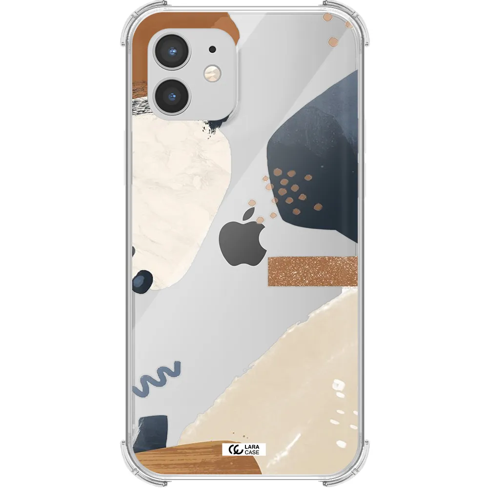 Abstract Design Apple iPhone 12 mini Clear PC Case