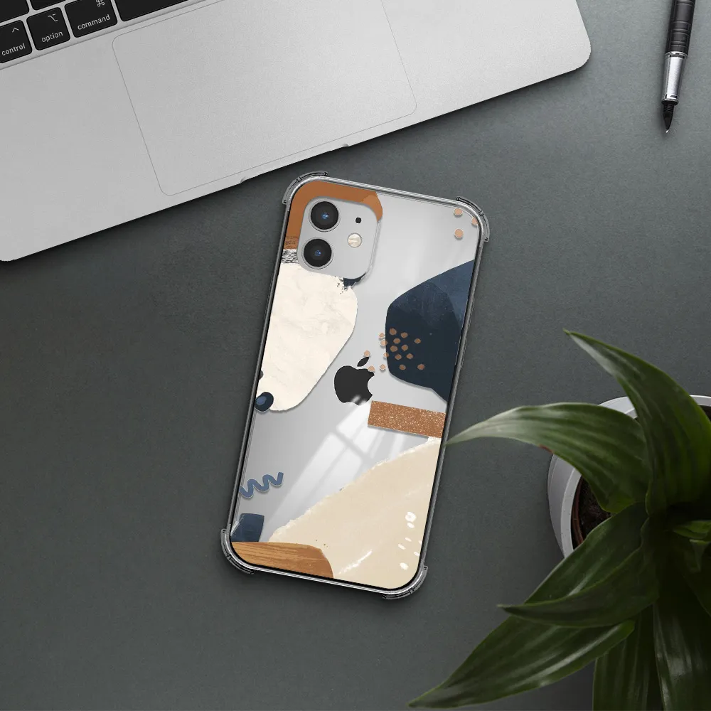 Abstract Design Apple iPhone 12 mini Clear PC Case