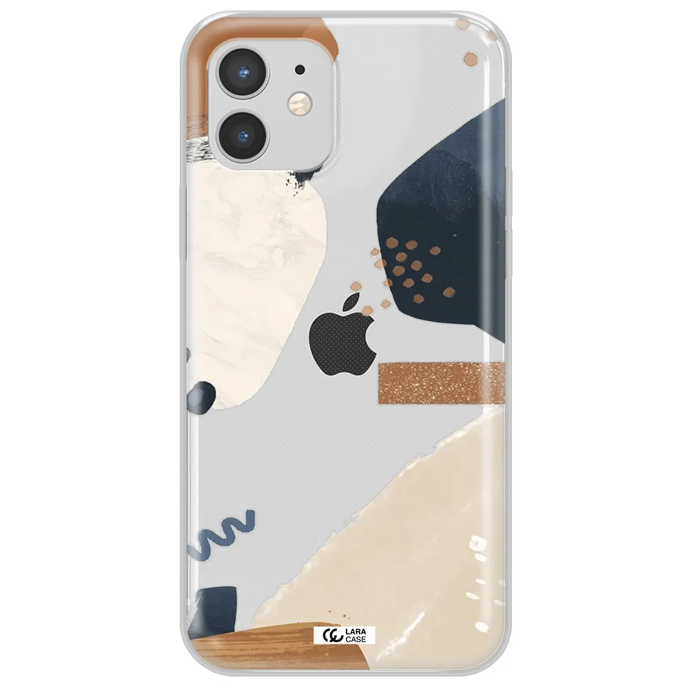 Abstract Design Apple iPhone 12 mini Clear TPU Case