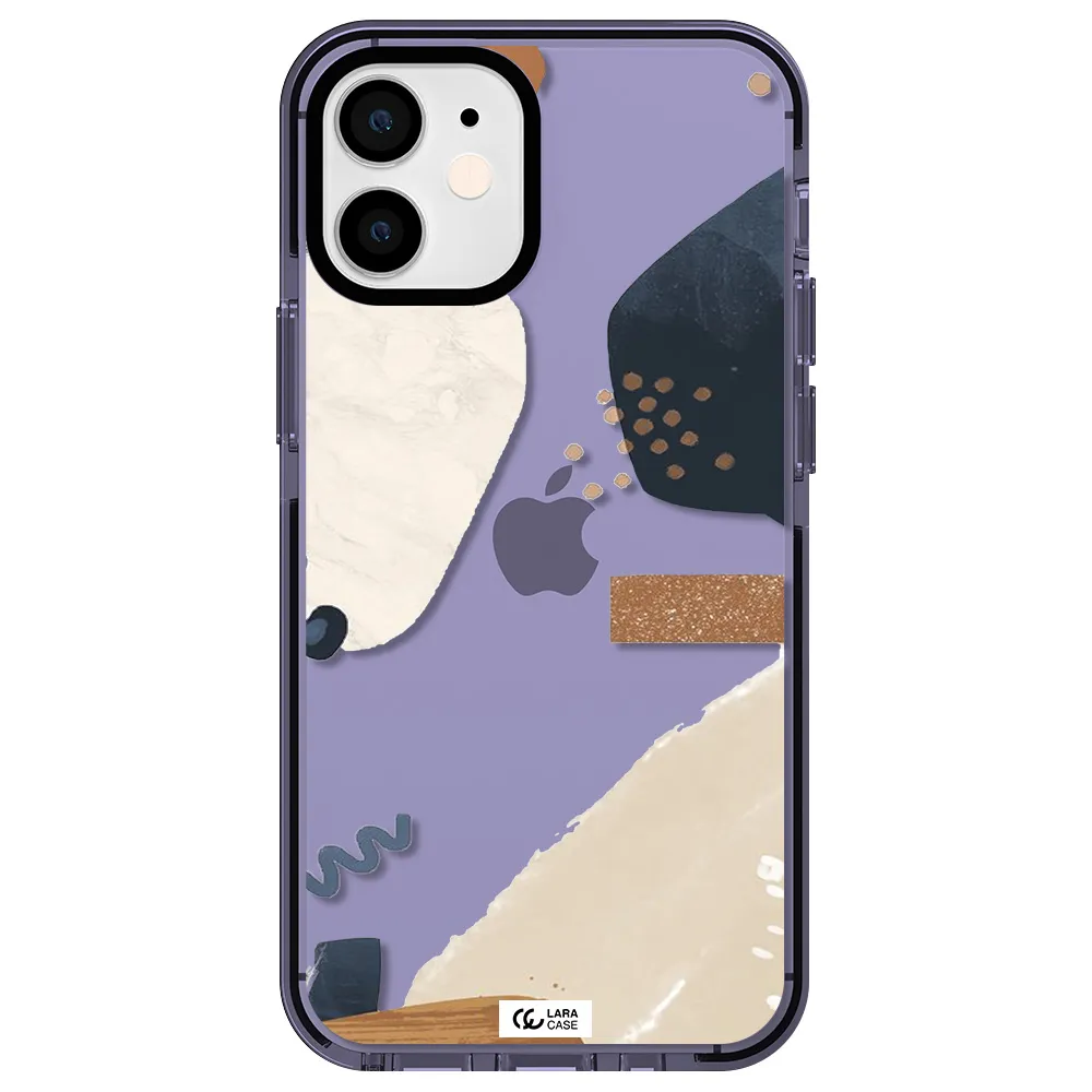 Abstract Design Apple iPhone 12 mini impact Lilac Case