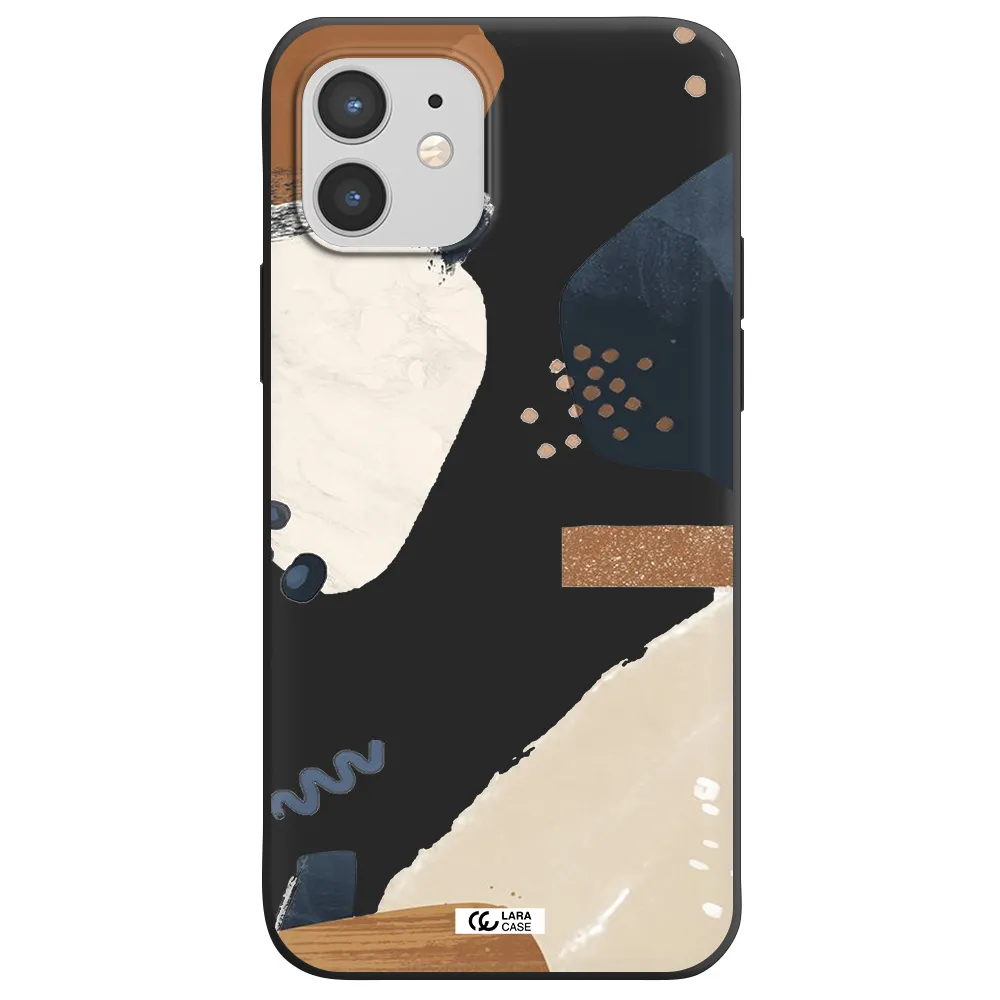 Abstract Design Apple iPhone 12 mini Silicone black Case