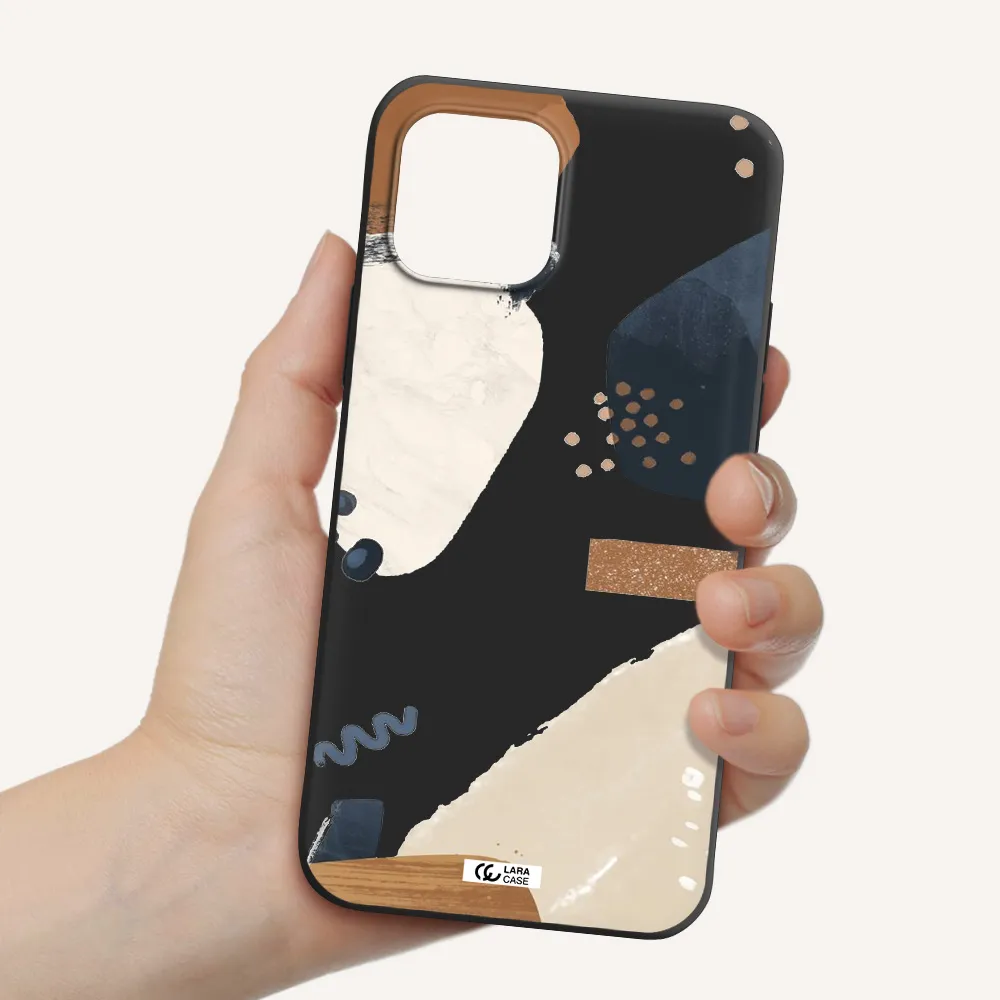 Abstract Design Apple iPhone 12 mini Silicone black Case