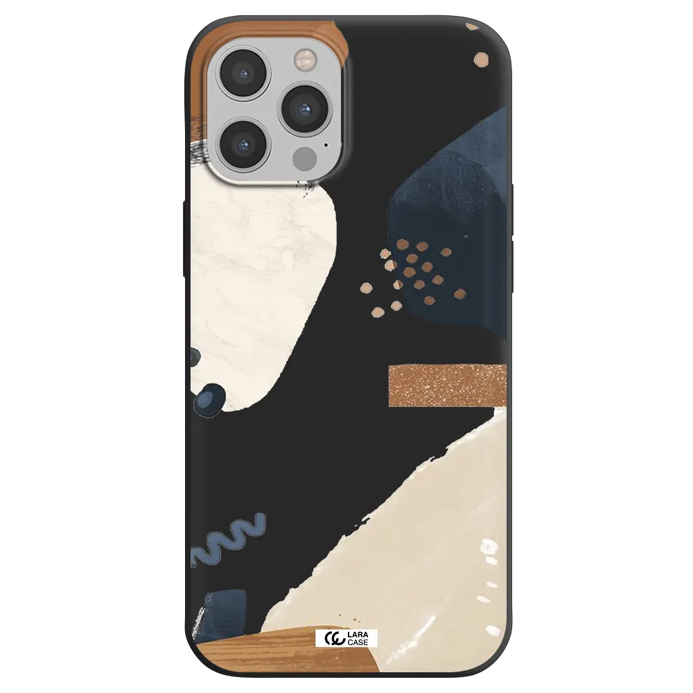 Abstract Design Apple iPhone 12 pro Silicone black Case