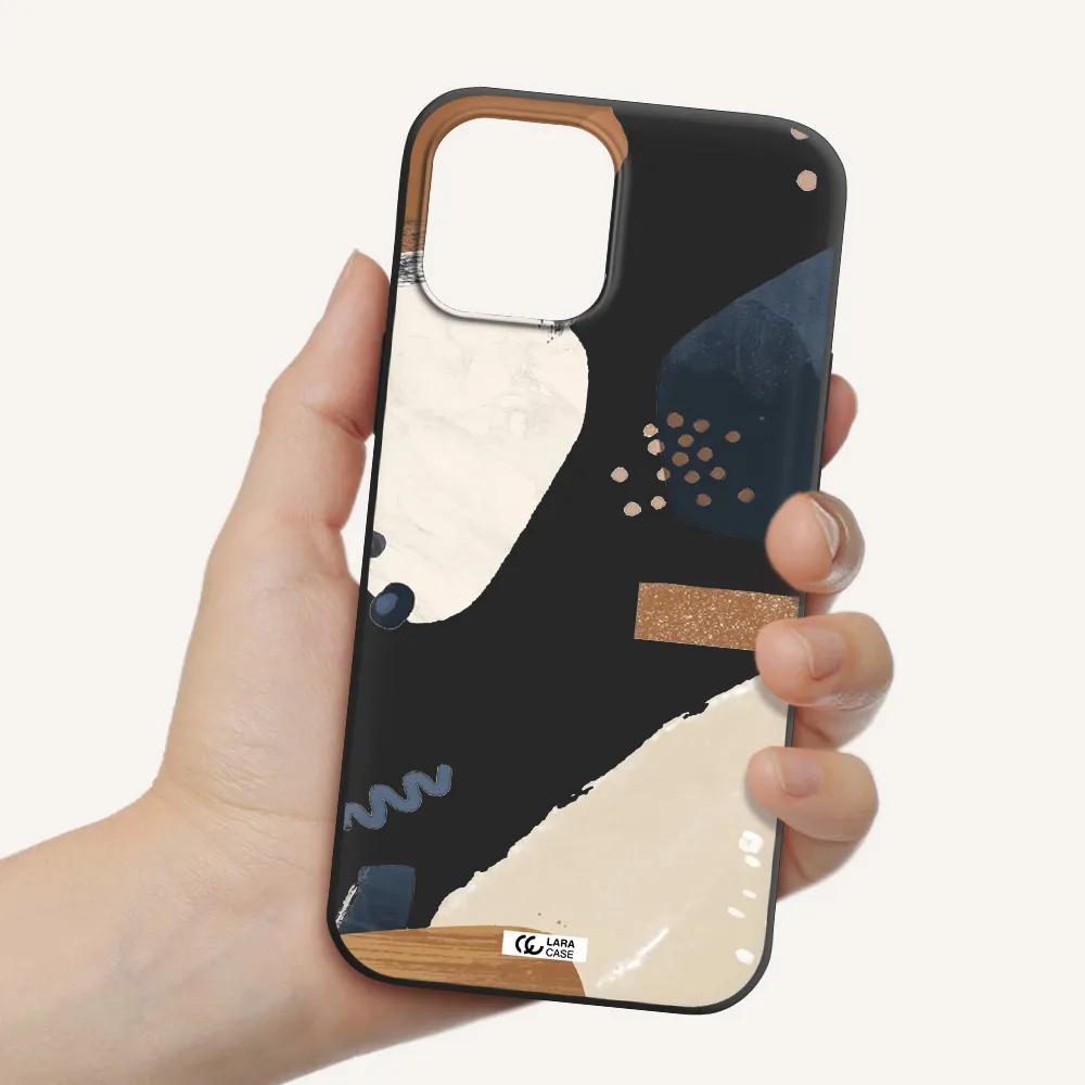 Abstract Design Apple iPhone 12 pro Silicone black Case