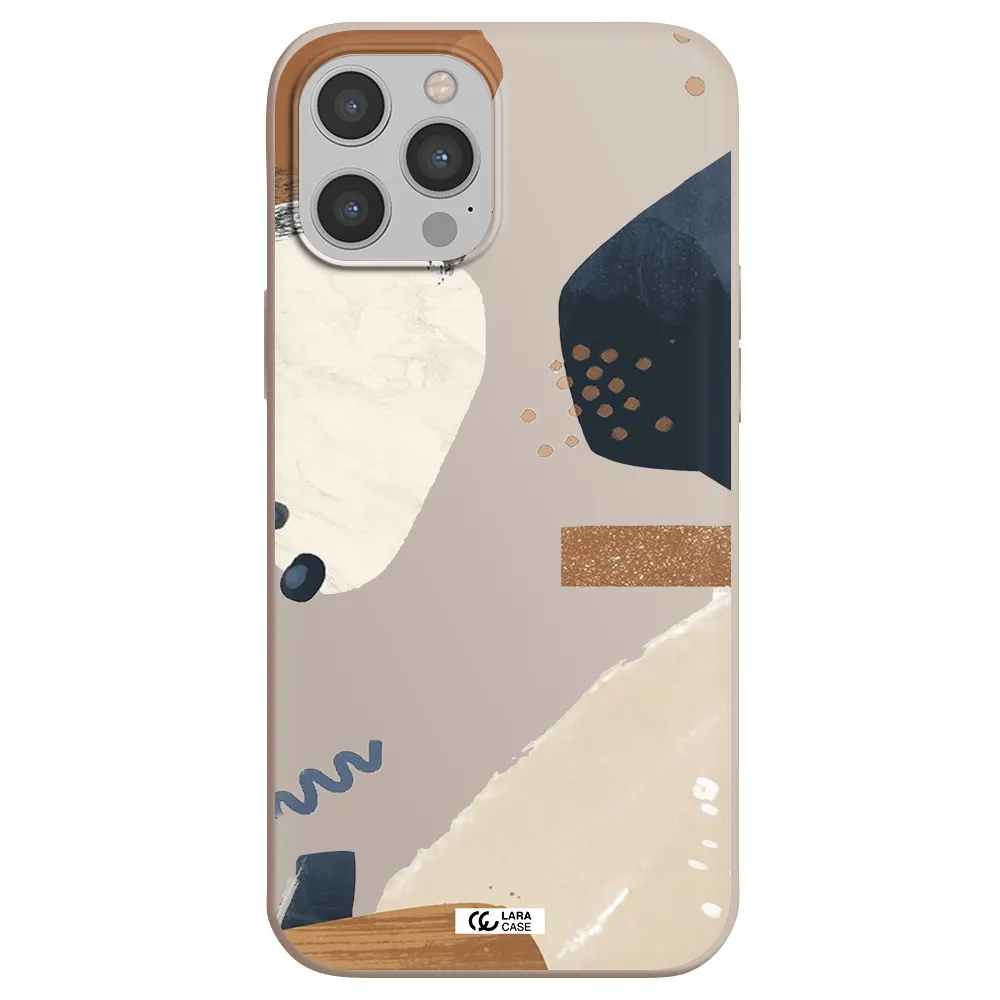Abstract Design Apple iPhone 12 pro Silicone Stone Case